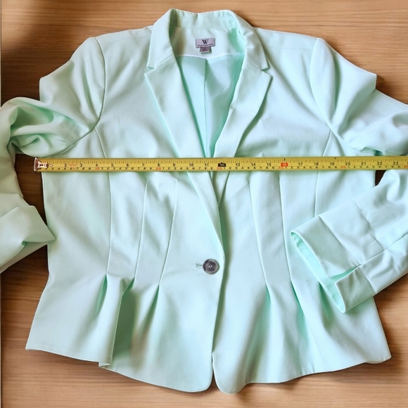 Worthington Mint Green Lined Blazer Jacket - Picture 5 of 9